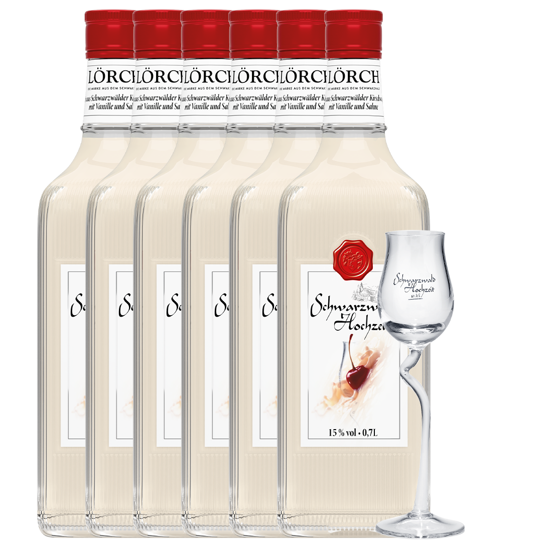 Lörch Schwarzwald Hochzeit Bundle (6x0,7L + 1 Glas)