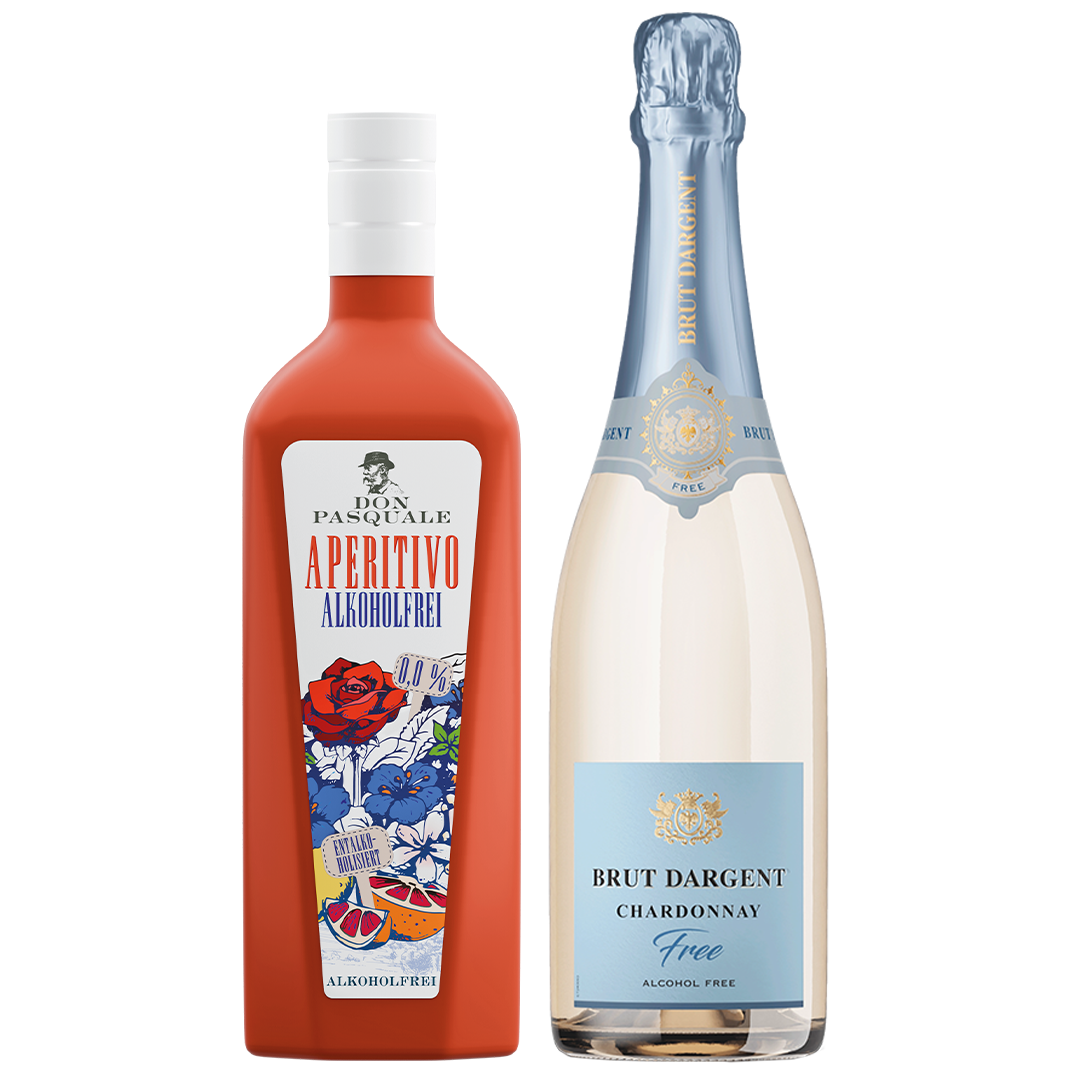 Don Pasquale Aperitivo Alkoholfrei 0,0% + Brut Dargent Chardonnay Free